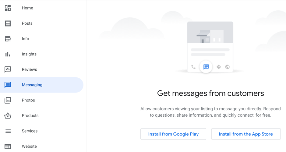 Google My Business Messaging